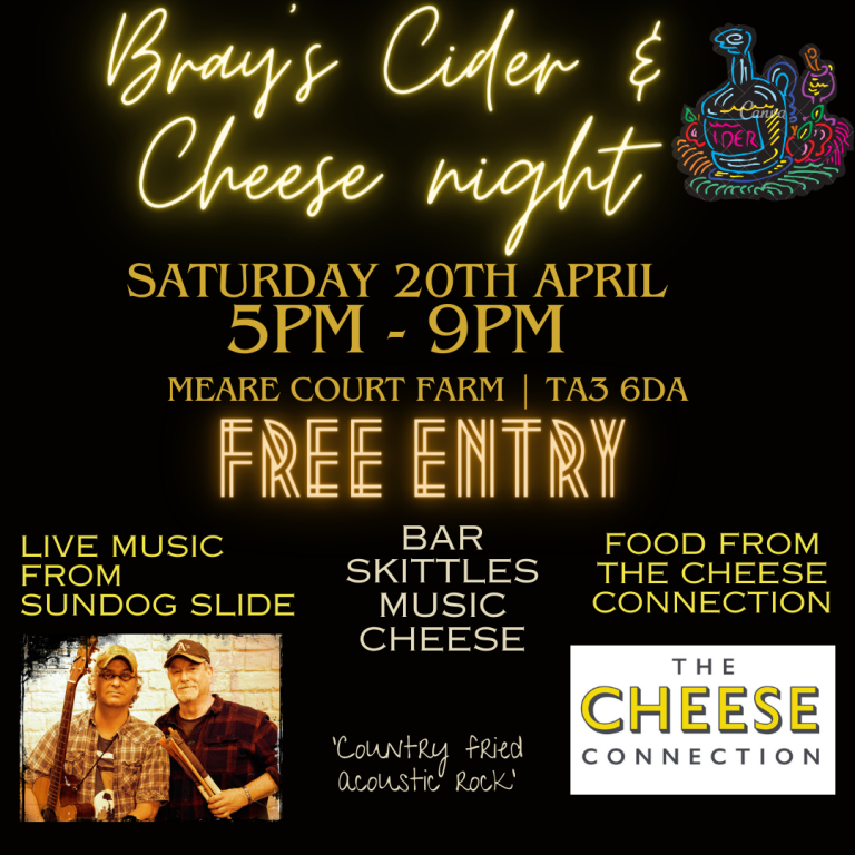 Bray’s Cider & Cheese Night with Sundog Slide