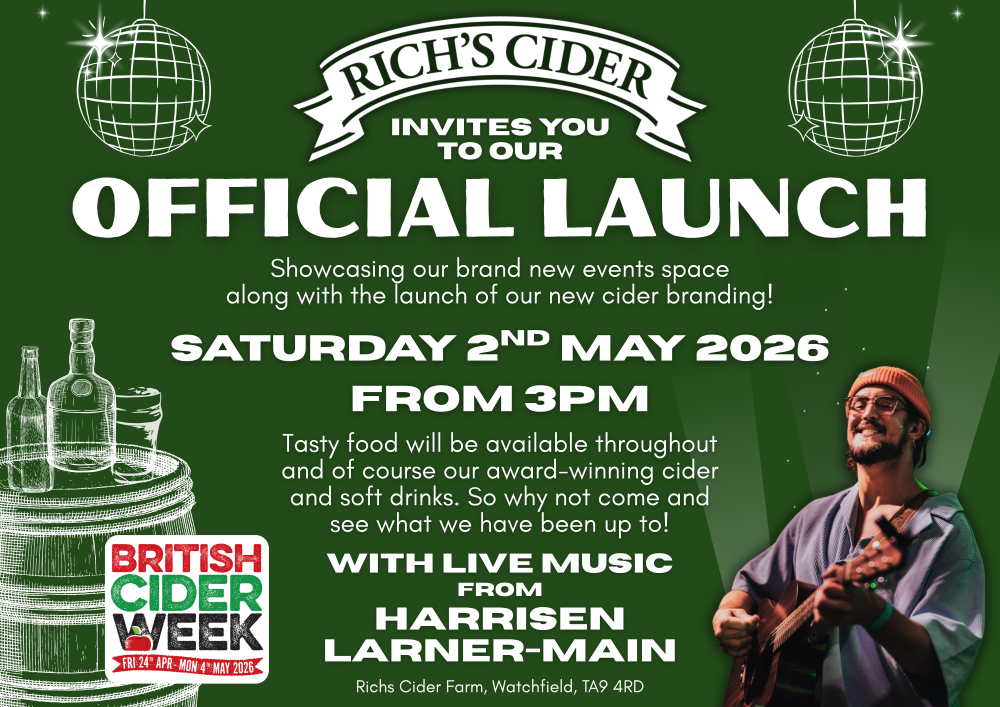 Rich's Cider Launch Party Poster